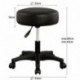 Taburete con giro de 360° | asiento acolchado de cuero sintético PU de 10 cm | altura ajustable | Medidas: 52 x 52 x 42-56 