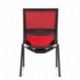 hjh OFFICE 657254 PORTO V BASE Silla de confidente, rojo / negro