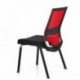 hjh OFFICE 657254 PORTO V BASE Silla de confidente, rojo / negro