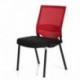 hjh OFFICE 657254 PORTO V BASE Silla de confidente, rojo / negro