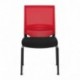 hjh OFFICE 657254 PORTO V BASE Silla de confidente, rojo / negro