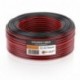MANAX Cable de altavoz 2 x 0,75 mm², CCA, Rojo/Negro rollo de 50 m