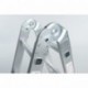 WORHAN® 2.5m Escalera Multiuso Multifuncional Plegable Tijera Aluminio con 2 Estabilizadores Nueva Generación Calidad Alta KS