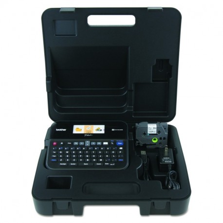 Brother PT-D600VP - Impresora de Etiquetas Transferencia térmica, 180 x 180 dpi, 30 mm/seg, LCD, Alámbrico, 2800 carácteres 