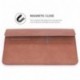 MoKo MacBook Pro Funda - Sleeve Bag Maletín de Cuero Imitado Cover Case con para Apple MacBook Pro 15 Pulgadas Laptop ect. co