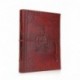 Cuero mano en relieve de Brown Diario Personal Notebook Diary 20,3 X 15,2 X 2,5 Cms Con Buda Diseño
