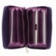 Mala Leather Colección ORIGIN Tarjetero de Crédito Concertina de Cuero con Protección RFID 552_5 Púrpura