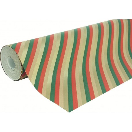 Clairefontaine Alliance – Rollo de papel de regalo, color Vert/Rouge/Or 70 x 0 x 0