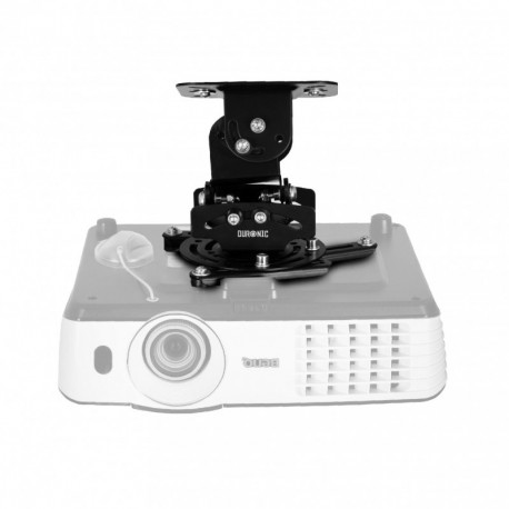 Duronic PB03XB Soporte para Proyector de Techo Universal y Articulado para Cine en Casa con Carga Máx 13,6 kg, Color Negro
