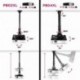 Duronic PB04XL Soporte para Proyector de Techo y Pared Universal y Articulado para Cine en Casa con Carga Máx 13,6 kg, Color 