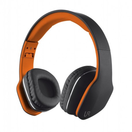 Trust Urban Mobi - Auriculares de diadema cerrados, negro y naranja