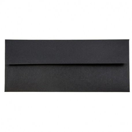 JAM Paper® Sobre de Negocios - 104.8 x 241.3 mm - Lino Negro - 50/paquete