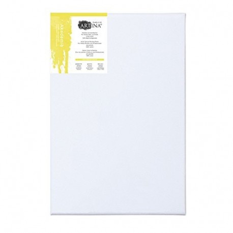 Artina - Set de 5 lienzos de cartón de primera calidad para pintura - 2 capas blancas - 100% algodón - 30 x 40 cm