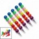 Pinzhi - 5x Lindo Sonriente Lapiz de Pintura 7 Colores Diferentes Rotuladores para Niños Estudiante Oficina Papelería de Bolí