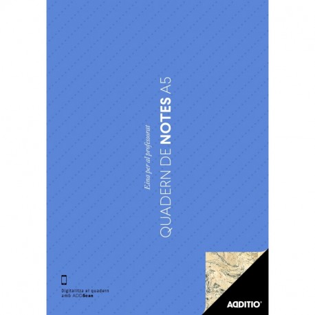 Additio P101 - Cuaderno de Notas A5 catalán , color azul