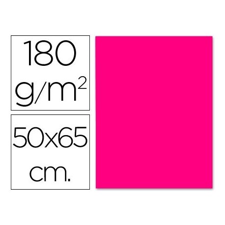 Liderpapel CX26 - Cartulina, 50 x 65 cm, color fucsia