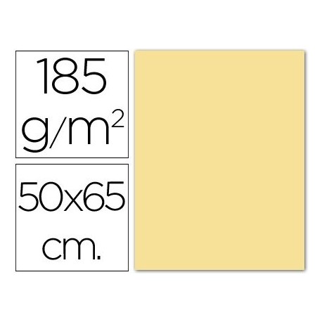 Canson 200040222 - Cartulina, 50 x 60 cm, color amarillo, pack de 25