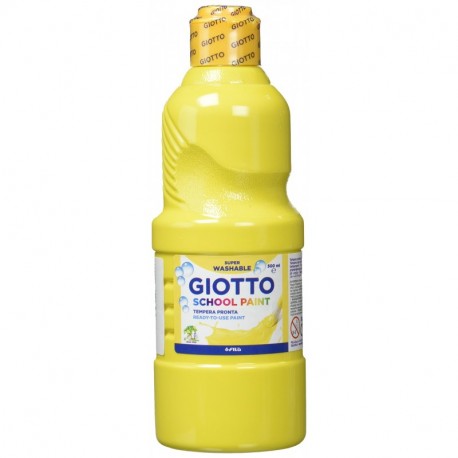 Giotto 535302 - Témpera, color amarillo, 500 ml