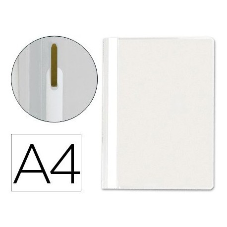 CARPETA DOSSIER FASTENER PLASTICO Q-CONNECT DIN A4 BLANCO 25 unid. 