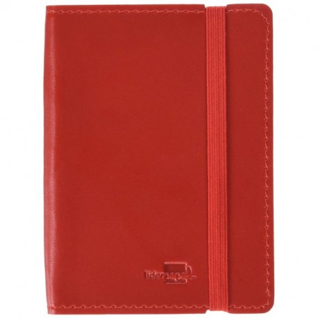 LIBRETA LIDERPAPEL SIMIL PIEL A7 120 HOJAS 70G/M2 HORIZONTAL SIN MARGEN ROJO