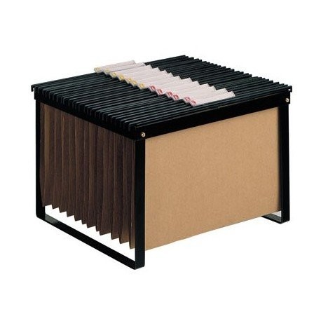 Liderpapel KF15265- Soporte para papel tamaño DIN A 4, fabricado con pletina de hierro, 383x34x346 mm, color negro