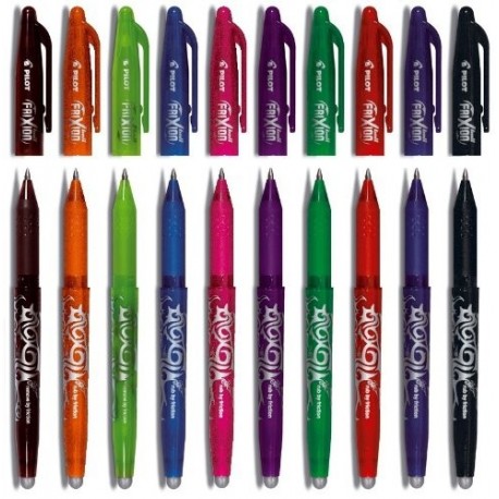Pluma de la tinta Pilot Frixion Clicker 07 Serie 10 Pack ahorro colores surtidos - colorido, 10er Packung | ohne Radierer