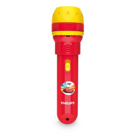 Philips Disney Cars - Proyector y linterna 2 en 1, bombilla LED incluida, color rojo