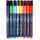 Stationery Island W30 - Rotuladores de Tiza Líquida Borrado con Paño Húmedo, Punta Fina Redonda 3mm - Pack de 8 Colores