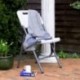 Vanage 2 x silla de jardín, plegable, blanca