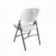 Vanage 2 x silla de jardín, plegable, blanca