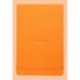 Cuaderno Rhodia 118258C, microperforado, con goma elástica, 90 g, 7,5 x 12 cm, 96 hojas, color naranja A5