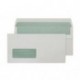 Purely Environmental - Sobre autoadhesivos con ventanilla 110 x 220 mm, 35 x 90 mm, 500 unidades , color blanco