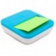 Post-It VAL-B8P - Dispensador de notas, con 8 paquetes de notas, color blanco/ azul