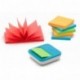 Post-It VAL-B8P - Dispensador de notas, con 8 paquetes de notas, color blanco/ azul