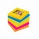 Post-it Super Sticky - Pack de 6 blocs notas de 90 hojas, colores amarillo neón, azul mediterráneo, verde neón, rosa fucsia, 