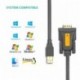 Ugreen 20210 - Cable adaptador serie macho, USB to RS232 DB9, 1 metro