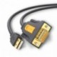 Ugreen 20210 - Cable adaptador serie macho, USB to RS232 DB9, 1 metro