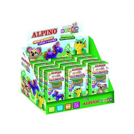 Alpino Magic Dough - Expositor 12 plastilinas