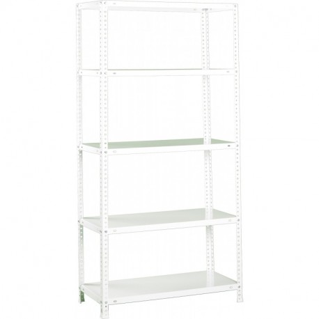SimonRack SI209 Estantería con 5 Estantes, Blanco, 2000 x 1000 x 500 mm