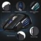 ZELOTES Ratón Gaming con Cable Profesional USB 5500 DPI con 5 Colores Ajustable RGB y 7 Botón Compatible con Windows 7, 8, 10
