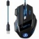 ZELOTES Ratón Gaming con Cable Profesional USB 5500 DPI con 5 Colores Ajustable RGB y 7 Botón Compatible con Windows 7, 8, 10