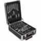 TecTake 401321- Set de herramientas, en maletín carrito portaherramientas de aluminio, 799 piezas