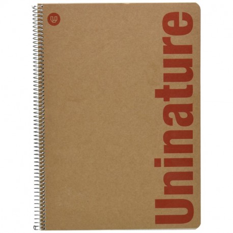 Guerrero Uninature - Cuaderno de 80 hojas, tamaño folio, 1 unidad, surtido: colores aleatorios