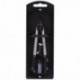 Faber-Castell 32722-8 - Compás de ajuste rápido, con tornillo central, articulaciones en ambos brazos y accesorios de recambi