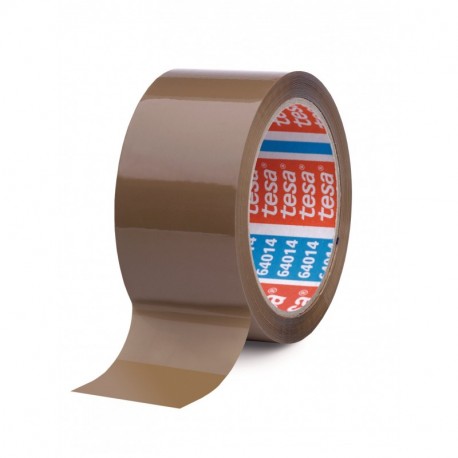 Tesa 6 rollos de cinta adhesiva, 66 m, 50 mm, Marrón, 64014