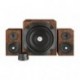 Trust Vigor - Set de Altavoces 2.1, subwoofer de 100 W, Color marrón