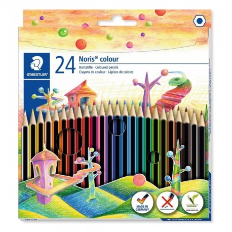 Staedtler 185 C24 - Lápices de colores 24 unidades , colores surtidos