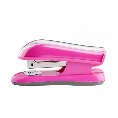 Rexel JOY 2104022 - Grapadora de media carga, capacidad para 20 hojas, 14 x 6.5 x 4 cm, color rosa