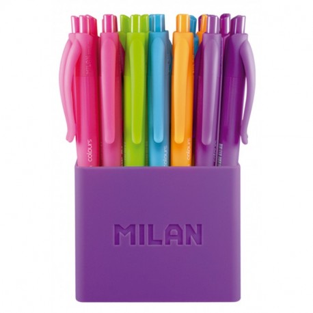 Milan P1-Touch - Bolígrafos engomados de color 24 unidades 