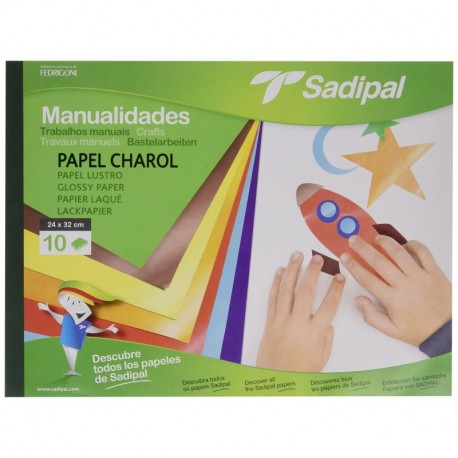 Sadipal 936181 - Cuaderno de manualidades con papel charol